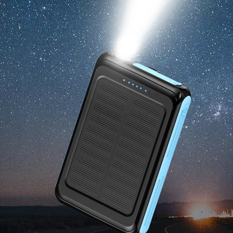 5000mAh Magnetic Wireless Charger Magsafe Solar Power Bank for iPhone 16 15 14 13 Mini Portable Induction Charger Spare Battery