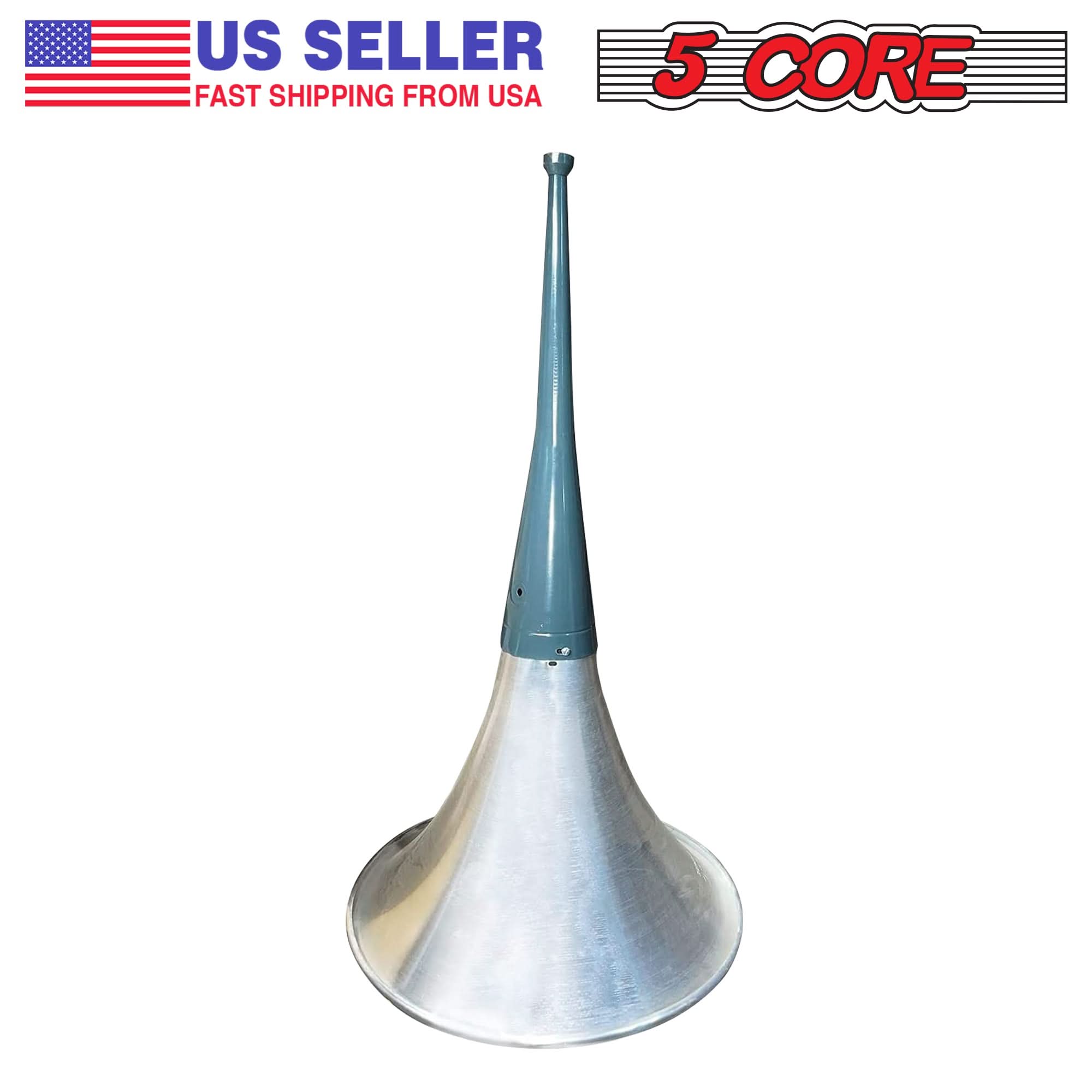 5 Core PA Speaker Trumpet Reflex Horn Throat 22" Aluminum Body Support Most Compression Driver-2