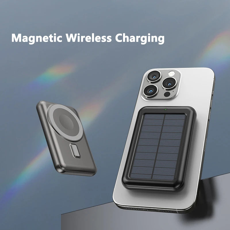 Macsafe charger Powerbank 20000mAh for iPhone wireless charger External battery Mobile Phone Chargers Portable solar charger