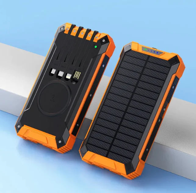 Banco de Energía Inalámbrico con Carga Solar