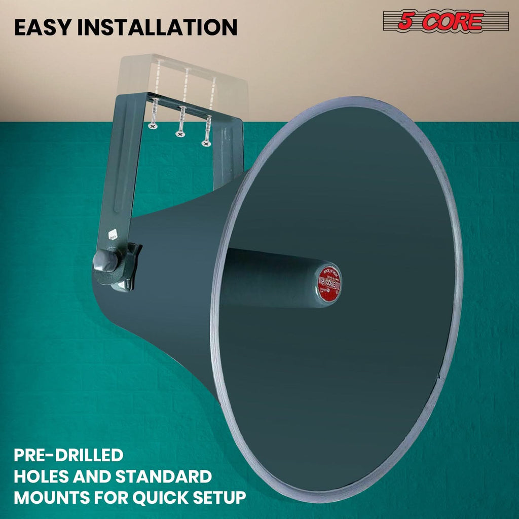 5 Core PA Speaker Horn Throat 16 inch All Weather Use Support Wide Range of Compression Drivers-3