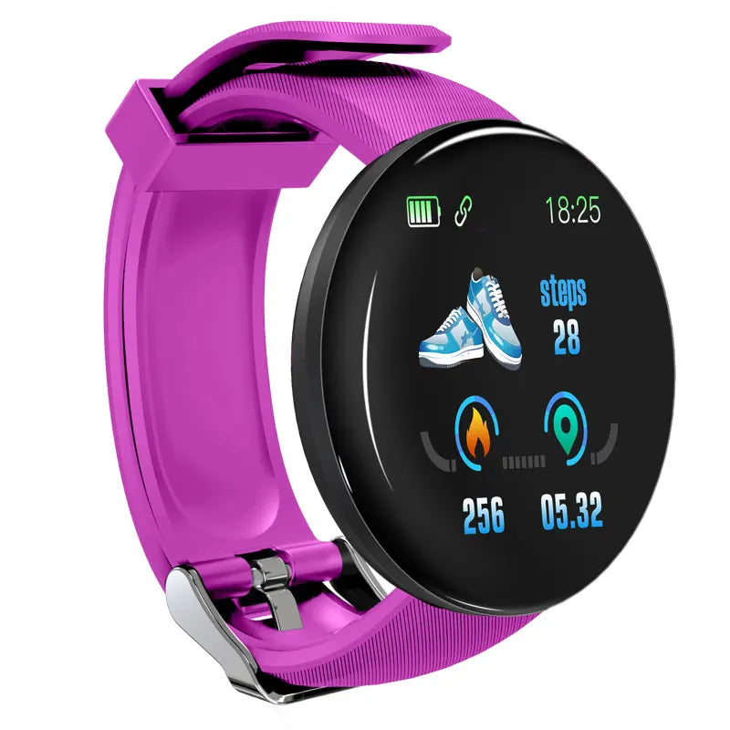 New Smart Watch Men Women Smart Bracelet LED D18 Smartwatch Waterproof Smart Touch Screen Bracelet reloj Inteligente 2022 hombre