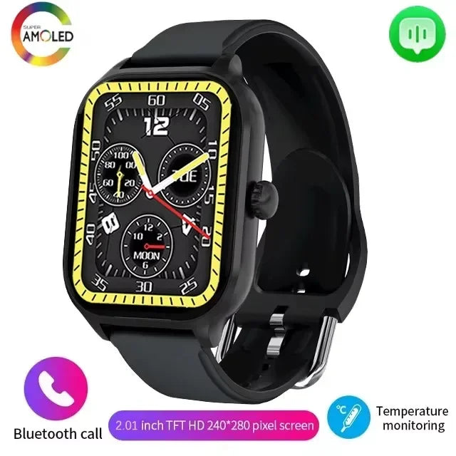 2025 Smart Watch For Man Women 2.01 inch Full Touch Display reloj inteligente hombre Custom Watches Faces Bluetooth Smartwatch