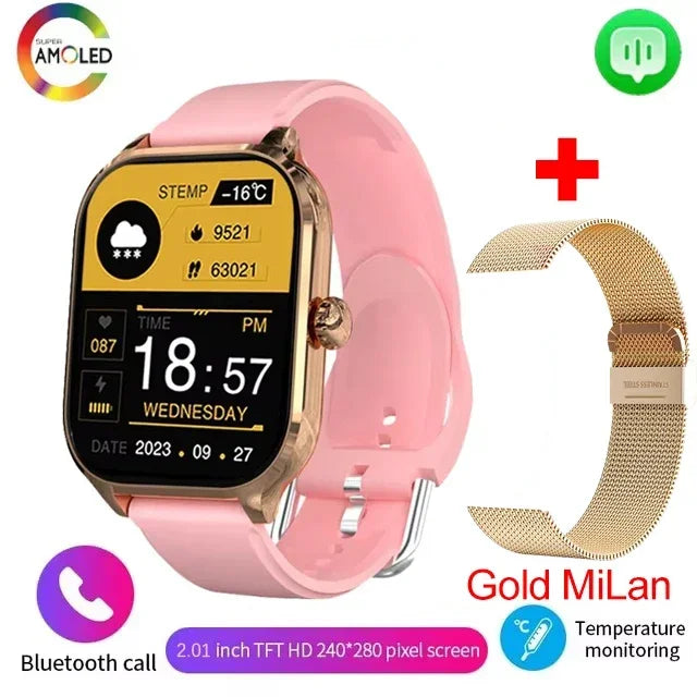 2025 Smart Watch For Man Women 2.01 inch Full Touch Display reloj inteligente hombre Custom Watches Faces Bluetooth Smartwatch