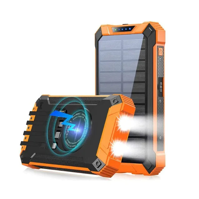 Banco de Energía Inalámbrico con Carga Solar