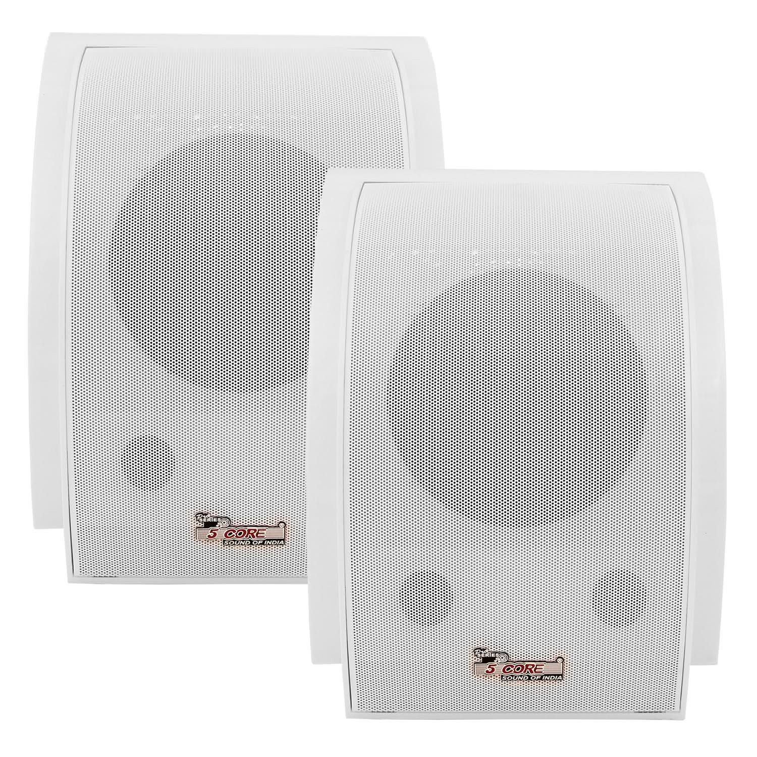 5Core Outdoor Speakers Stereo In Wall 100W Peak Passive Home Audio System-0