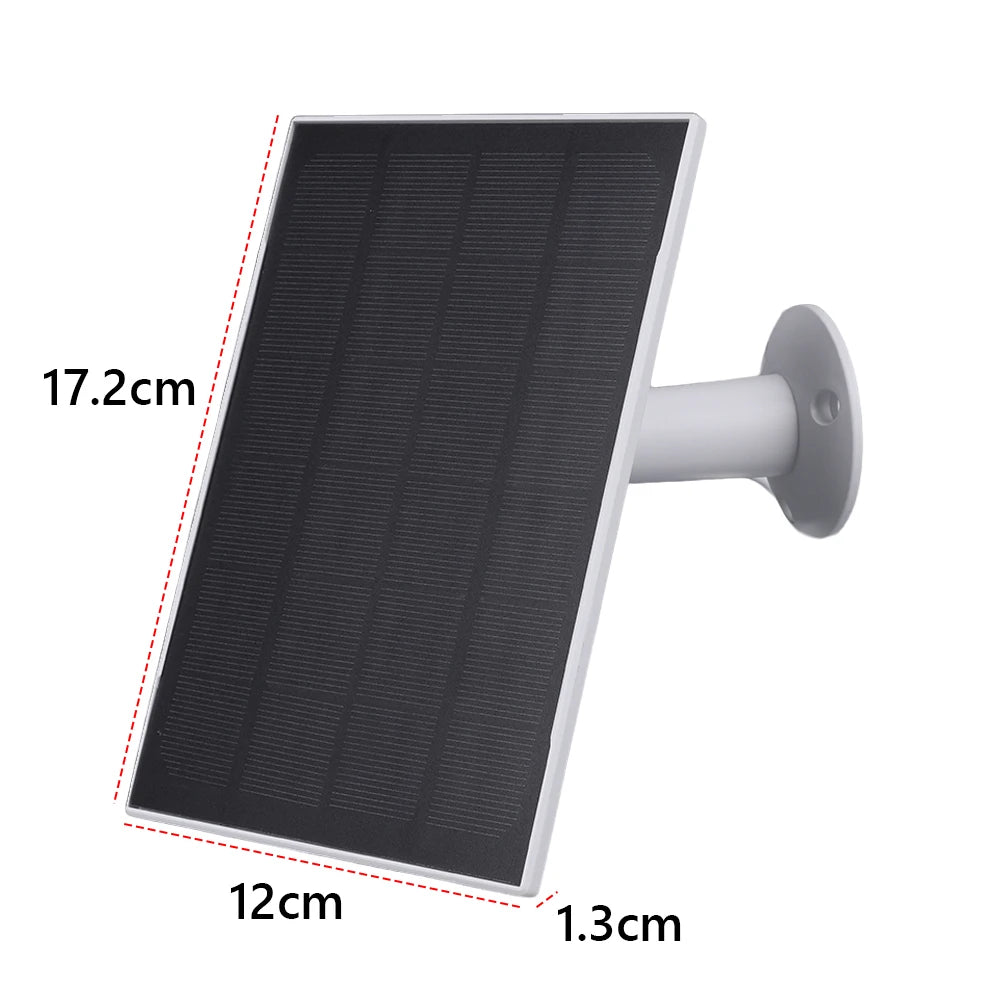 10W 5V Solar Panel Adjustable Wall Mount Solar Panel Micro USB Type C U-shaped Wireless Security Camera Solar Plate Kit Charger