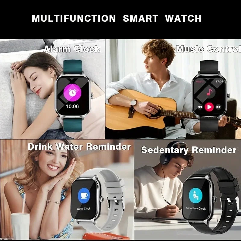 2025 Smart Watch For Man Women 2.01 inch Full Touch Display reloj inteligente hombre Custom Watches Faces Bluetooth Smartwatch