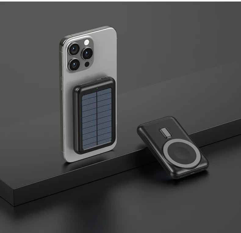 Macsafe charger Powerbank 20000mAh for iPhone wireless charger External battery Mobile Phone Chargers Portable solar charger