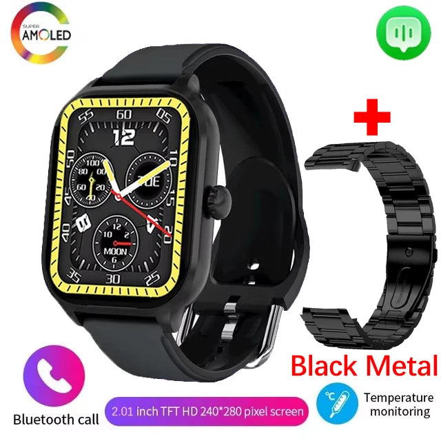 2025 Smart Watch For Man Women 2.01 inch Full Touch Display reloj inteligente hombre Custom Watches Faces Bluetooth Smartwatch
