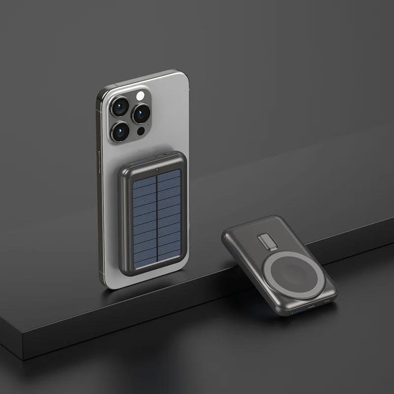 Macsafe charger Powerbank 20000mAh for iPhone wireless charger External battery Mobile Phone Chargers Portable solar charger